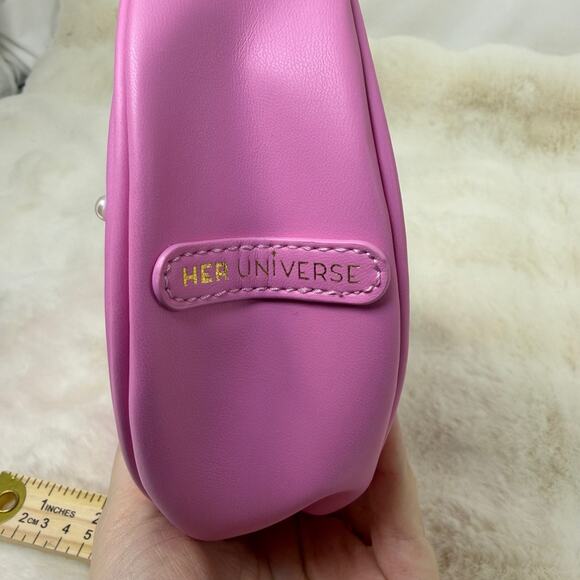 Her Universe Hello Kitty Pink Heart Shoulder Bag Kawaii Pearlescent Bead Y2K Bow - Picture 15 of 16